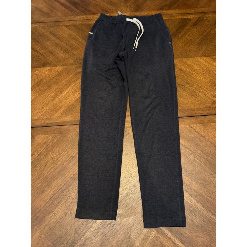 Vuori Mens Performance Jogger Charcoal Gray Heather Sweatpants Drawstring Small